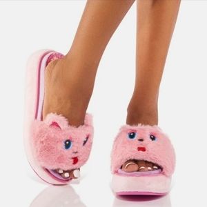 IRREGULAR CHOICE FUR SLIDES